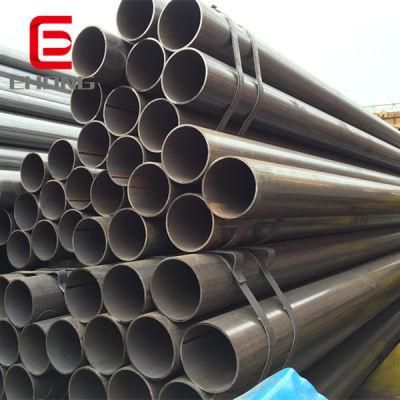 ERW Iron Pipe 6 Meter Welded Steel Pipe Round ERW Black Carbon Steel Pipe
