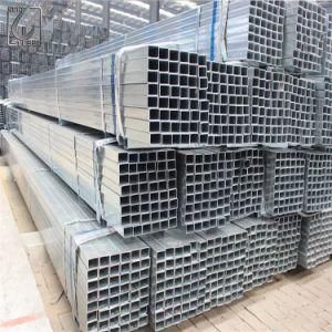 Galvanized Steel Round Pipe Zinc Coated Surface Gi Square Pipe Galvanized Hollow Section