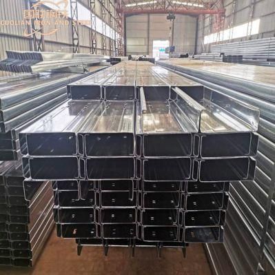 Hot Rolled Steel Structural Q235 C Shaped Galvanized Steel Beams Used for Construction