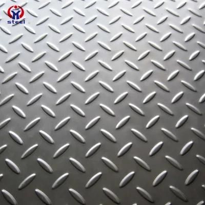 Embossed Anti Slip 304 6mm Stainless Steel Checkered Diamond Plate