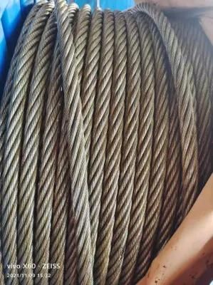 Galvanized and Ungalvanized Steel Wire Rope 6*12