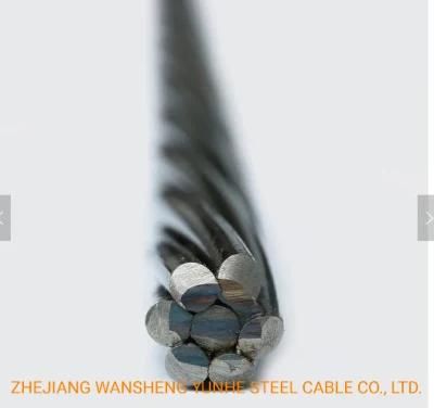 7/0.60mm High Strength Galvanized Steel Wire Strand for Optical Fiber Cable