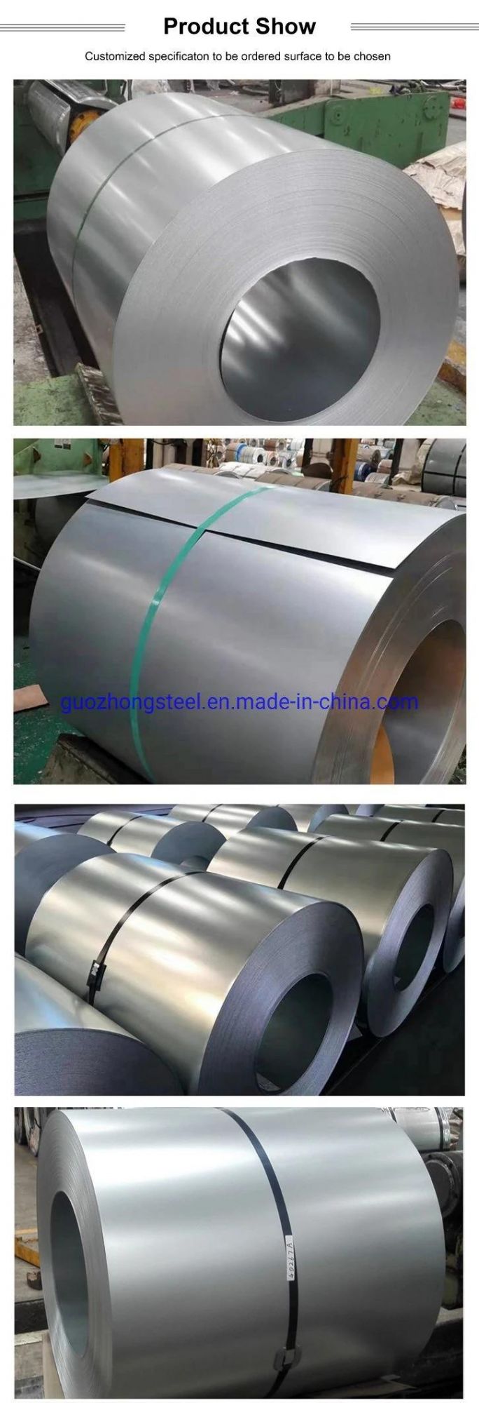 Gi Coil2mm Q345A ASTM A529m A572m Hot Rolled Galvanized Steel Coil