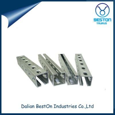 Factory Supply Hot DIP Galvanized Strut Slotted C Channel Steel Unistrut Channel with Price List