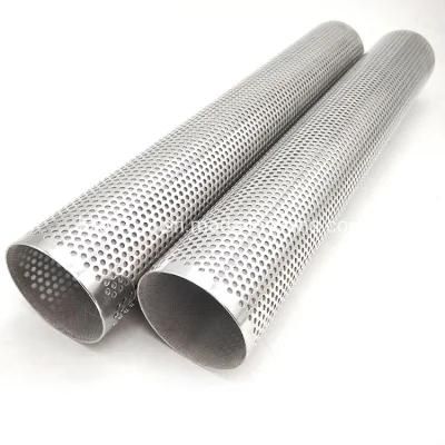 Ss 304 DIN 1.4305 Perforated Checkered Stainless Steel Pipe Tube