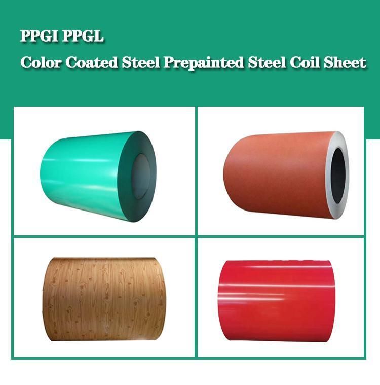 Hot Dipped Dx51d PPGI PPGL Color Coating Steel Coil for Roofing Sheet Color Coated Steel Coil