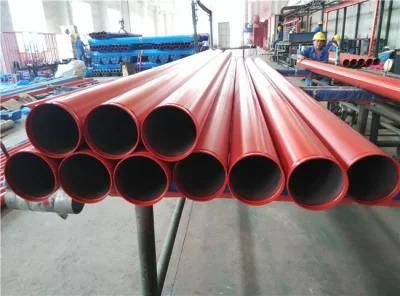 Red Painted En10255 BS1387 Medium Fire Fighting Steel Pipe