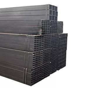 Q345 Welded Seamless Finish Slotted Upright Mild Carbon Steel Pipe Black ERW Square Steel Pipe Rectangular Steel Tube Galvanized Square Tube