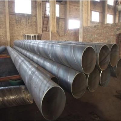 219-2020 mm Large Size Spiral Welded Black Carbon Steel Pipe SSAW