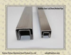 304 Stainless Steel Balustrade Square Slot Pipe