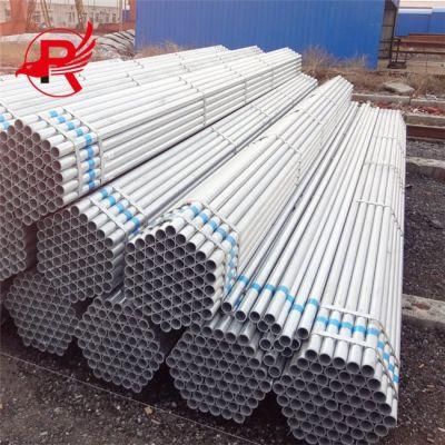 ASTM A106 A36 A53 1.0033 BS 1387 Ms ERW Pre Galvanized Zinc Coated Steel Gi Iron Pipe Tube