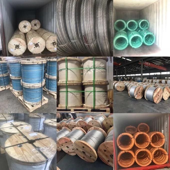 3/8 in 1 X 7 Ehs Galvanized Steel Guy Wire in Coil or on Reel Packing