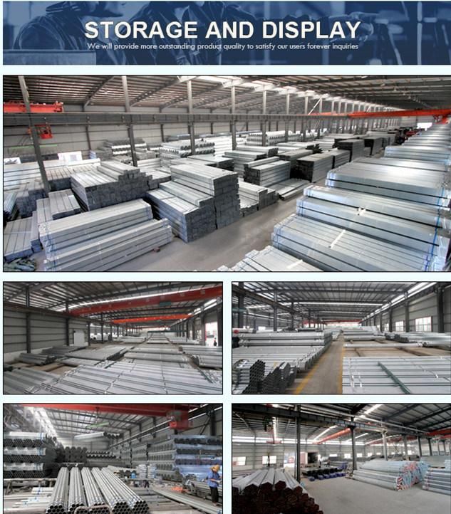 China Supplier Material Q195/Q235/Q345 ASTM A53/JIS/En/GB/BS Hot Dipped Pre-Galvanized Round Steel Pipe