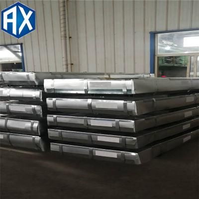 Z100 0.18X900X2000mm Galvanized Corrugated Sheet for Roofing