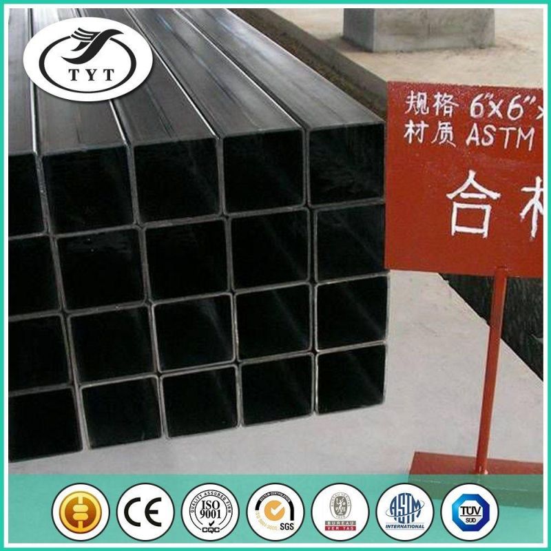 Shedule40 ASTM A53 Standard 40*40mm Black Steel Pipe/Ms Square Tube