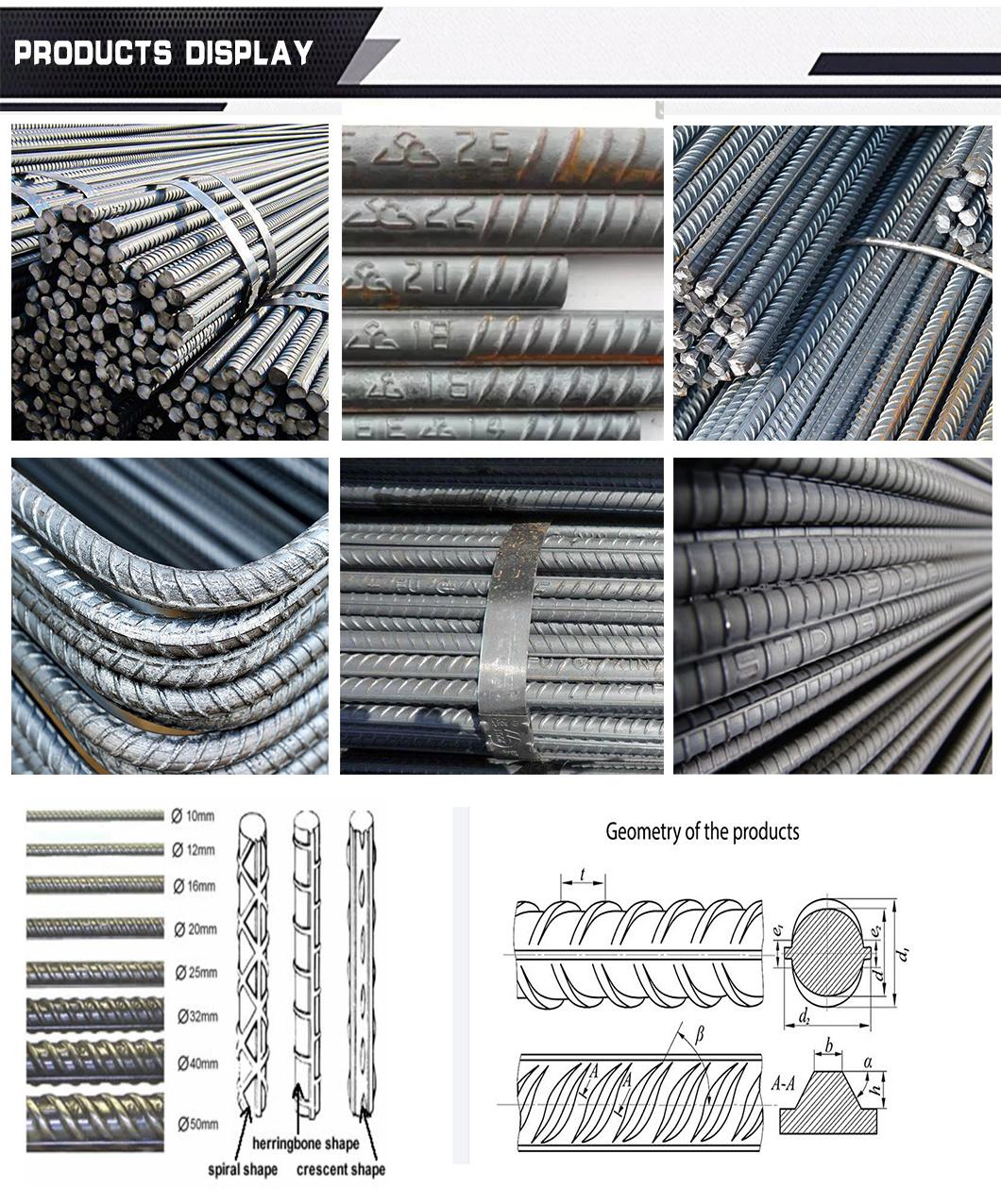 Deformed Steel Rebar Reinforcing Bars Iron Rod HRB400 HRB500 10mm 12mm 16mm 25mm Deformed Steel Rebar China From Turkey Production Line
