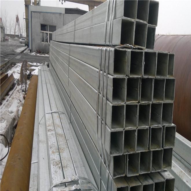 Hot Plated/ Cold Rolled Rectangular Pipe Galvanized Welded Square / Rectangular Steel Pipe/Tube/Hollow Section Price