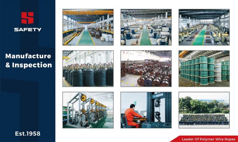 6*19 8*19 9*19 Steel Wire Rope Cable 8mm 9mm 10mm 11mm 12mm 13mm 14mm 1620/1770MPa for Fujitec Mitsubishi Elevator 6X19 8X19 9X19 Track Hoist Cable Cord