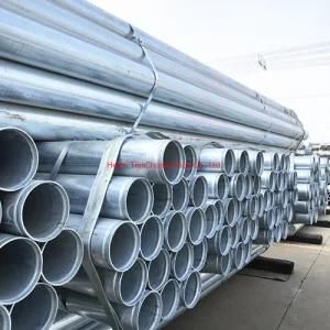Hot Sale Powder High Zinc Coating Galvanized Round Steel Pipe with Good Price From Tianchuang