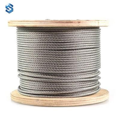 Top Quality AISI 304 7*19 3.5mm Stainless Steel Wire Rope for Sale