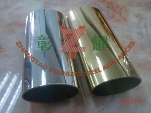 Mirror Polished Stainless Steel Tube with Oval Shape