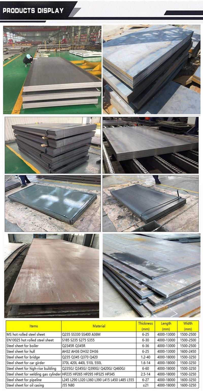 Marine Metal Sheet ASTM A36 A131 Ah36 Ah32 Dh32 Dh36 Grade Normalizing Iron Sheets Building Roofing Material Galvanized Galvalume Shipbuilding Steel Plate