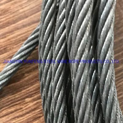 Good Corrosion Resistance 7*19-8mm Class a Galfan Steel Wire Rope