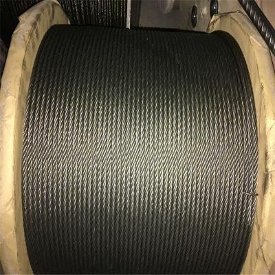China Factory Ungalvanized Steel Wire Rope 6X19