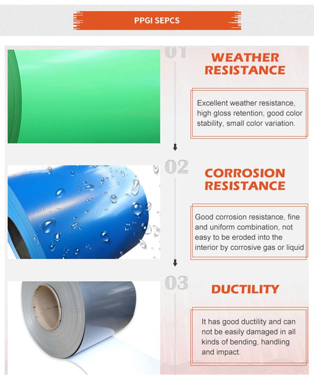 Hot-DIP Zinc Coated Steel Coloured Coils/Metal Roofing Sheets PPGI PPGL Gi Gl/PPGI