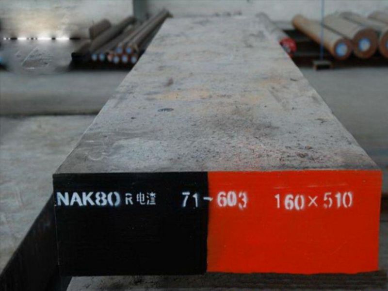Nak80/1.2796/P21 Tool and Die Metal Steel Hot Rolled Steel Deformed Flat Steel Bar Steel Sheet