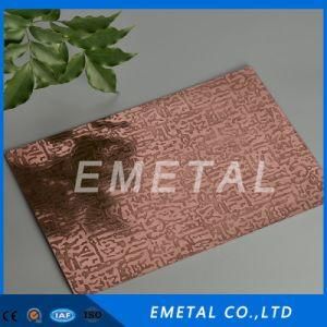 Color Plating Decorative Cold Rolled Stainless Steel Sheet 201 304 430 Inox