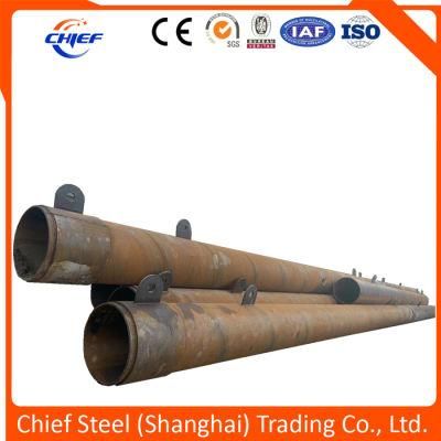 En10219 S355jr Q355b Steel Pipe Pile, with Full Length SSAW with C9 Welded with Interzone 954, 800um