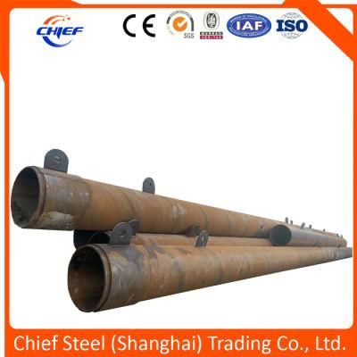 En10219 S355jr Q355b Steel Pipe Pile, with Full Length SSAW with C9 Welded with Interzone 954, 800um