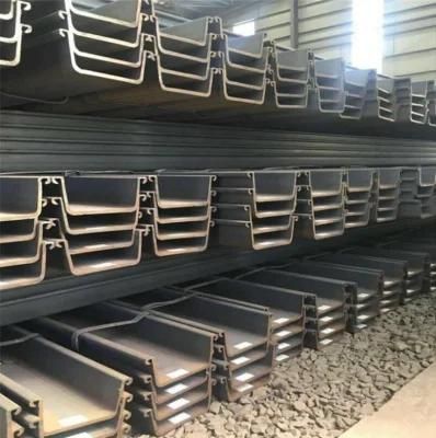 Hot Rolled Sheet Steel Piling 400X150X17.5mm Size Breakwater U Shape Steel Sheet Pile Price Per Meter