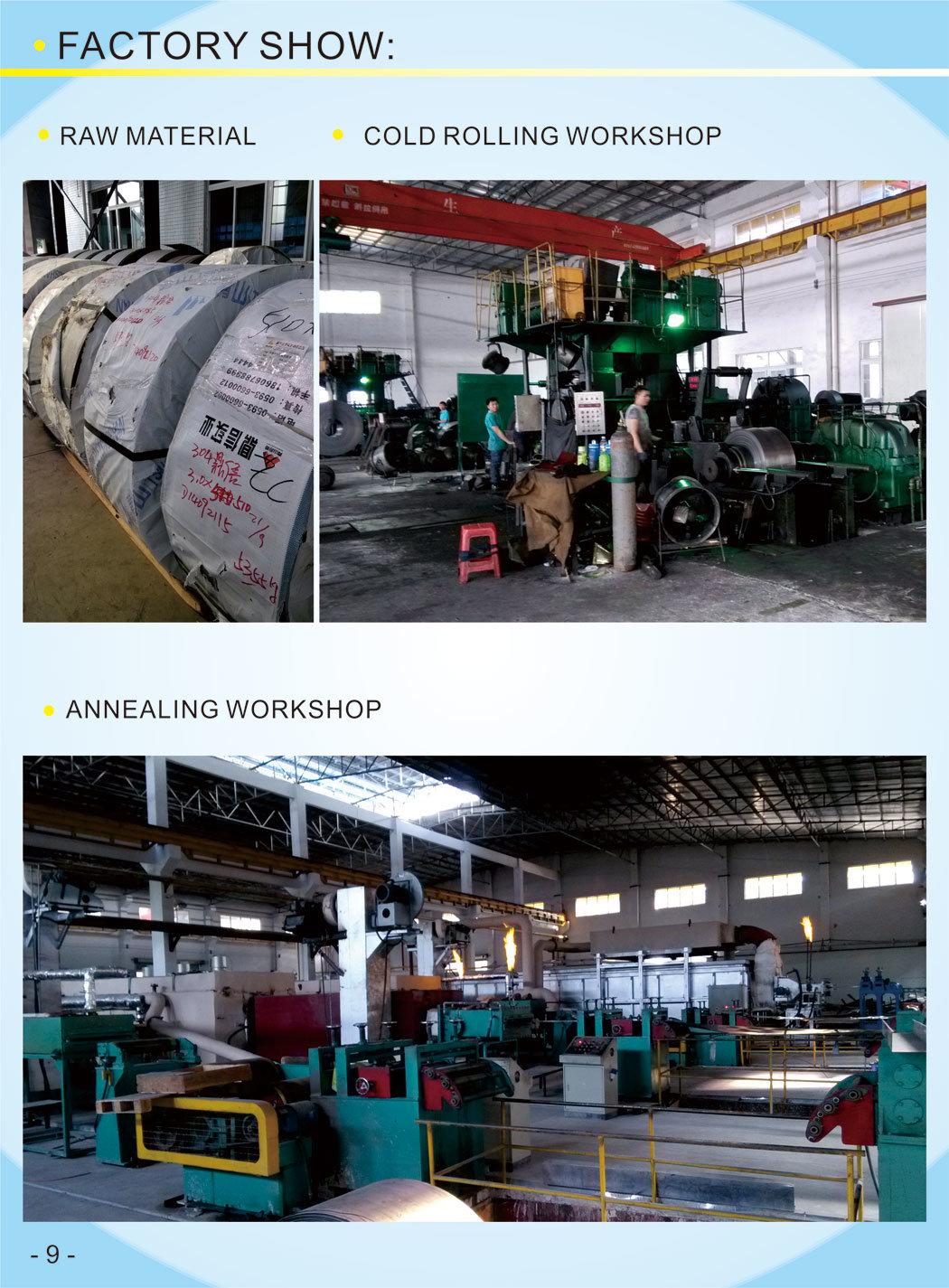 Tp316L Stainless Steel Round Pipes for Construction