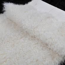 Colorful Anti-Slip Mongolian Lamb Fur Plate