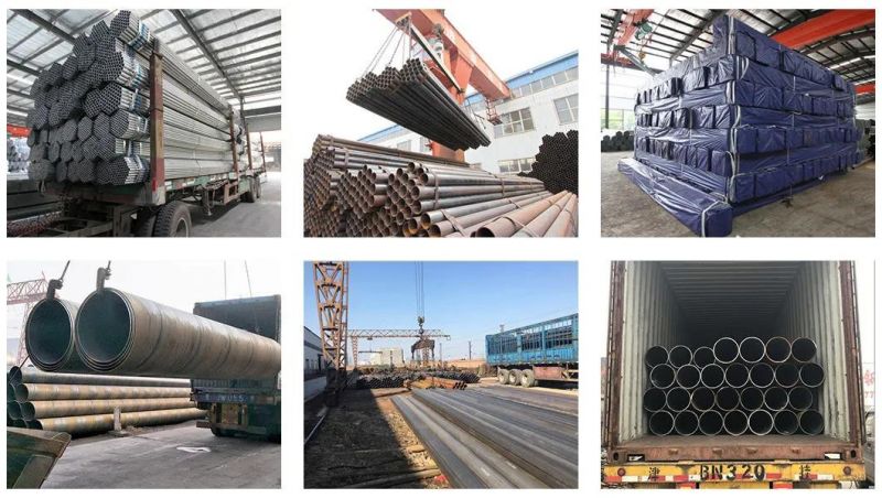 Factory Spiral/Square/ERW/Stainless/Seamless/Gi/Pre/Carbon Ms Mild Welded Hot Dipped Galvanized Steel Pipe for Scaffolding/Greenhouse