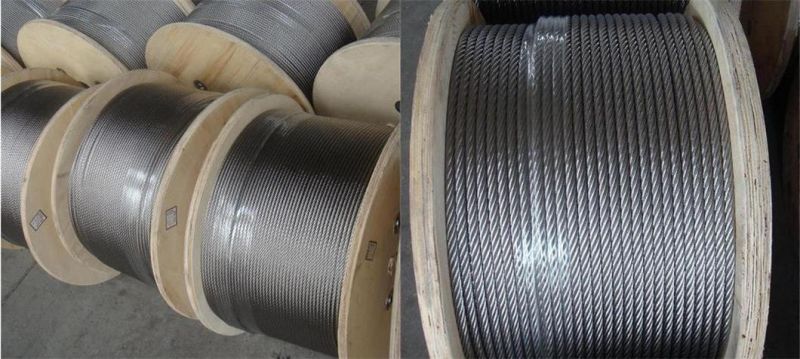 Factory Hot Sale Flexible 7X19 Stainless Steel Cable Wire Rope