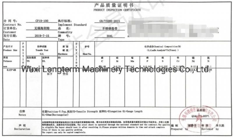 High Precision Cold Rolled Technique 300 Series Stainless Steel Strips/Coil/Roll