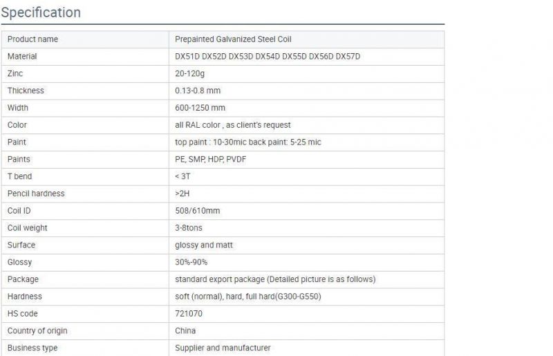 CGCC Soft Quality Prepainted Galvanized Steel Coils for HAVC Material PPGI