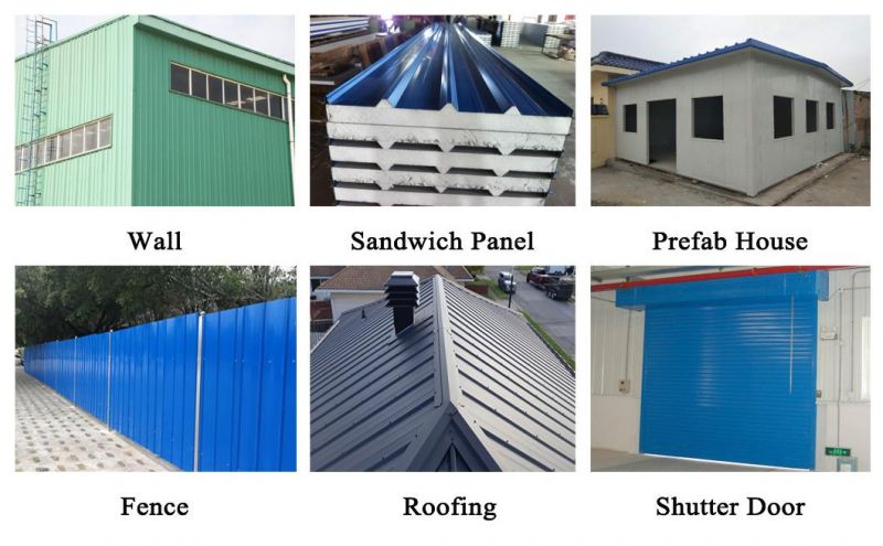 Roofing Material S550gd Sgc510 Dx54D Color Coated Corrugated Roofing Sheet