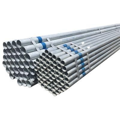 Manufacturer Prime Quality ASTM BS Black Tube Gi Galvanized Steel Pipe for Construction