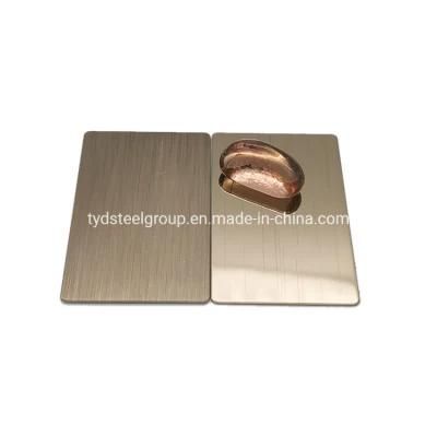 Best Standard 201 4X8 Black PVD Color Coated Cold Rolled Stainless Steel Sheet for Advertising Nameplate