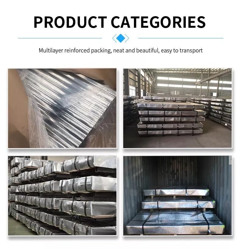 Zhongxiang Steel Plate Sea Standard 600-1500 Width Galvanized Corrugated Roofing Sheet