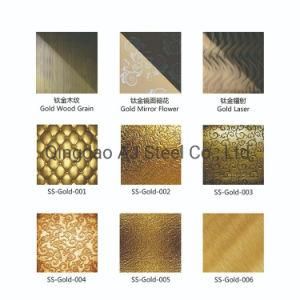 201 Coated Embossing Stainless Steel for Wall Panel Decoration