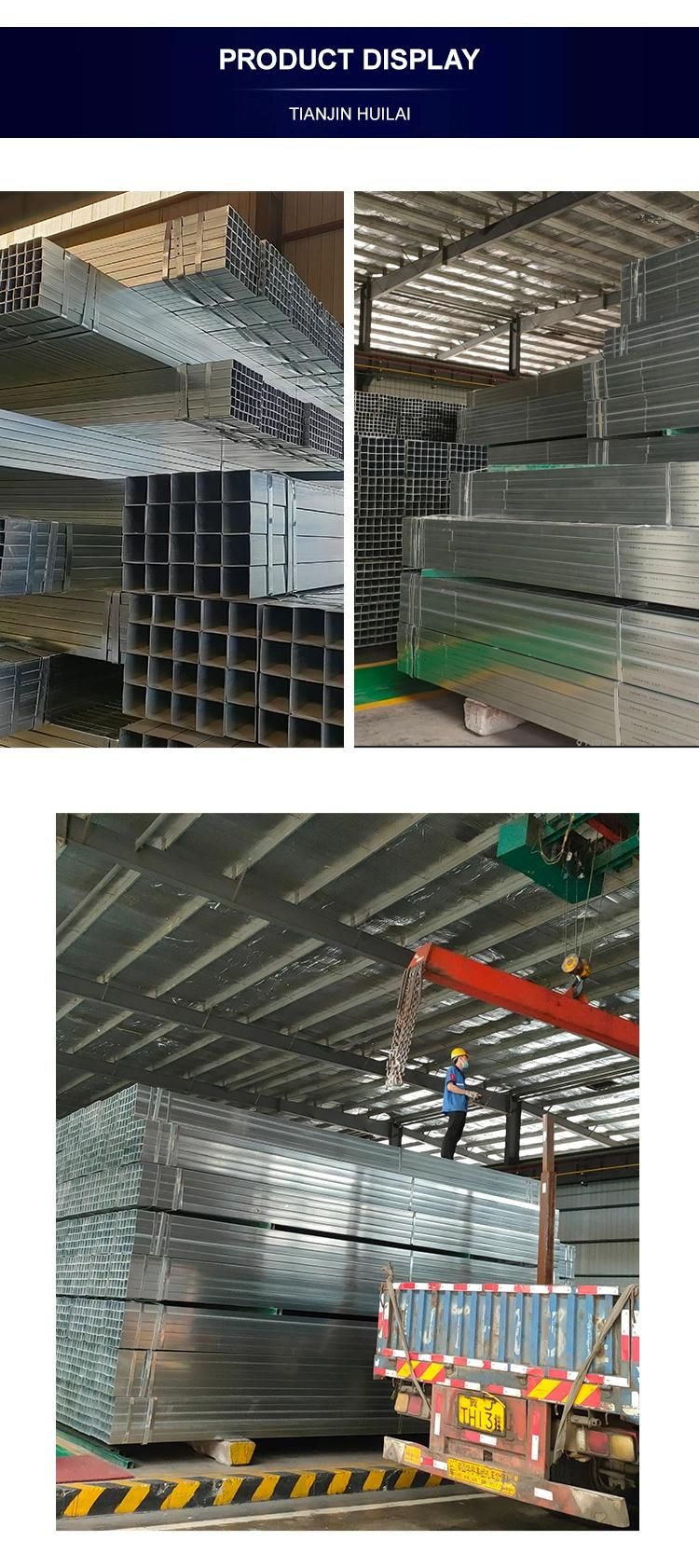 China Supplier Square Carbon Tube Gi Square Pipe Black Iron Square Rectangular Tube