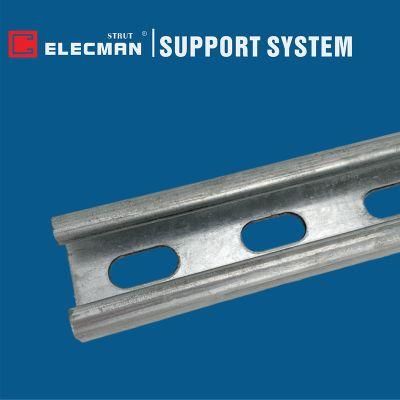 Steel Strut Channel C Channel Pre-Galvanized HDG Acero Galvanizado Unicanal Solid Unicanal Perforado Riel Channel Perfil Unicanal