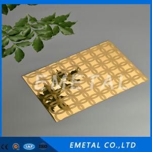 Inox Cold Rolled 304 430 201 Mirror Finish Color Plating Gold Stainless Steel Sheet PVD Color