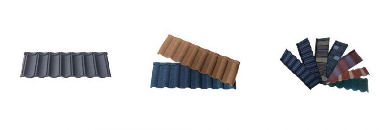 Egypt Style Corrugated Bond Type Roofing Shingles Color Stone Coated Metal Roof Tile