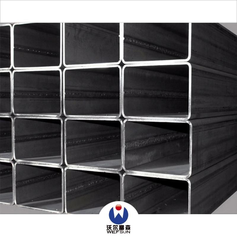 Round Square Rectangular Black Steel Pipes for Building Construction